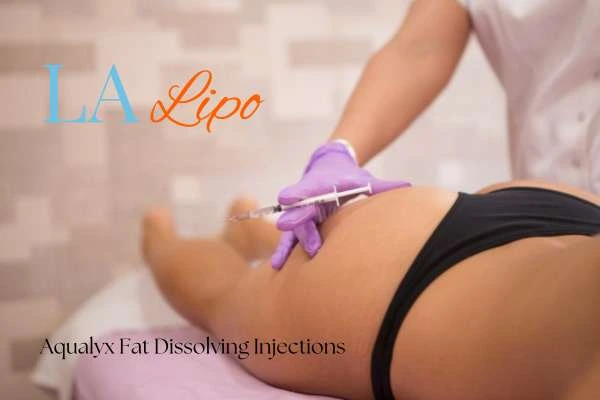 Woman having fat dissolving injections Allesley on thighs