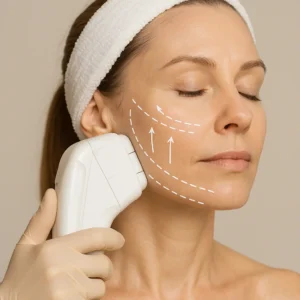 Woman having HI-FU to reduce wrinkles call LA LIPO Allesley Now!
