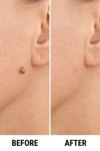 Skin tags removal Allesley before and after